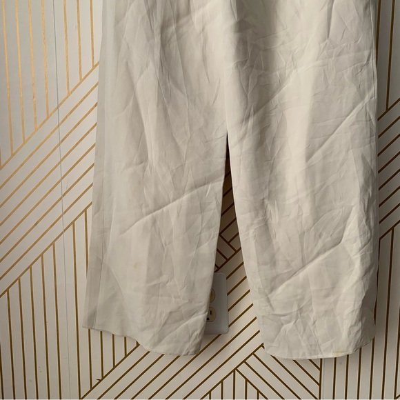 Giorgio Armani NWT 100% silk cream wide leg pants size 40 - Picture 7 of 14